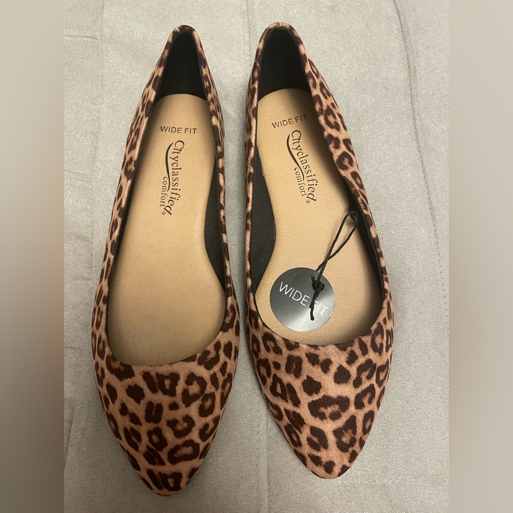 Cityclassified Brown Leopard Print Flats